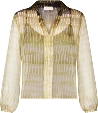 Liu Jo Shirts, female, Green, Size: 2XL Stylish 100%Pl Fashion Item