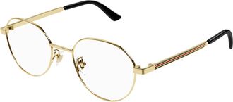 Gucci Demo Oval Mens Titanium Eyeglasses GG1607OK 003 52