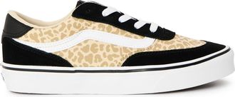 Vans Brooklyn canvas platformschoenen voor kinderen (Zwart/luipaard)