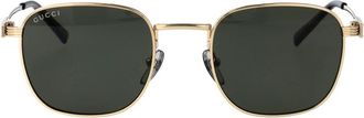 Gucci Stijlvolle herenzonnebril - Heren - Zonnebrillen - Geel - 50 MM - Accessoires