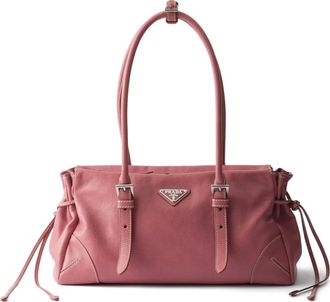 Prada medium leather tote bag - Pink