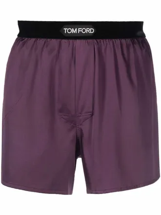 Tom Ford logo waistband boxer shorts - Purple