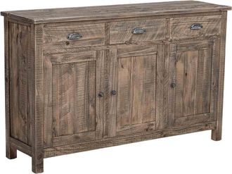 Wanderlust Deco Aparador De Madera Marr&oacute;n 140x40x86.5h Cm