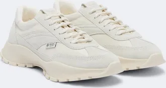 Prada Suede-trimmed sneakers