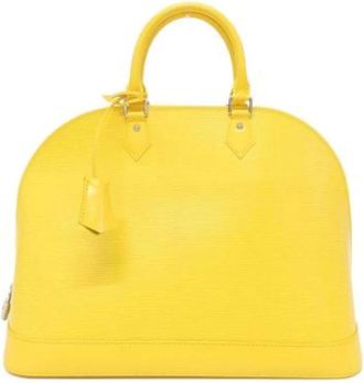 Louis Vuitton Pre-owned Handbags, female, Yellow, Size: ONE SIZE Pre-owned Alma GM Handbag