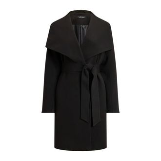 Ralph Lauren Dames, Mantels, Zwart, Maat: L Leer