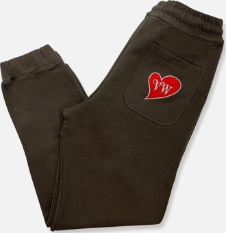 Vivienne Westwood Mens Mens Brown Vivienne Westwood Heart Patch Sweatpants - Size: XL