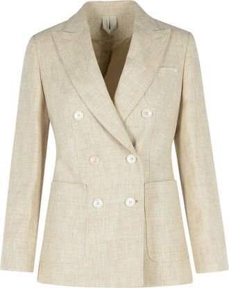 Max Mara Ivory Linnen Blend Blazer