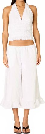 Nia Womens Viento Pant In White