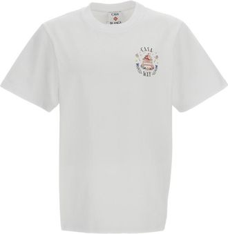 Casablanca White Crew Neck T-Shirt