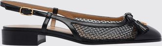 Valentino Garavani Ballerina Valet Du Roi in pelle e nylon a rete