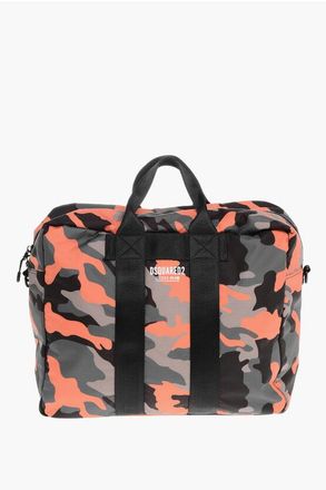 Dsquared2 Nylon Camouflage Travel Bag CERESIO size One Size