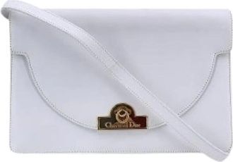 Dior Pre-owned Cross Body Bags, female, White, Size: ONE SIZE Pre-owned Leather dior-bags