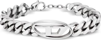Diesel Dx1432 logo-plaque bracelet - unisex - Steel/stainless steel - One Size - Silver