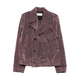 Dries Van Noten Light Jackets, male, Purple, M, Vassel Den Jacket