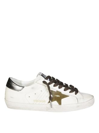 Golden Goose Superstar Leather And Star Laminated Heel Sneakers