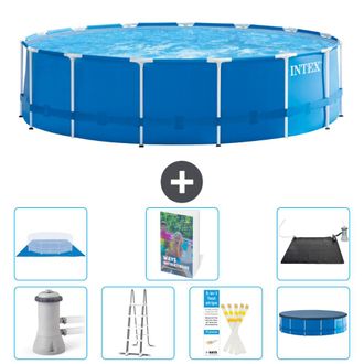 Intex Piscina Con Estructura Redonda - 457x122 Cm - 8-piezas S562
