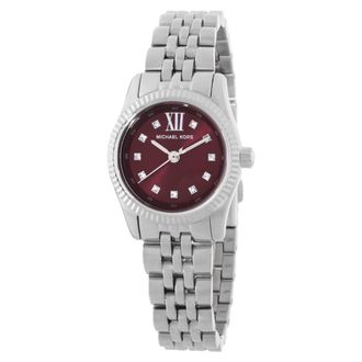 Michael Kors Mini Lexington Quartz Red Dial Ladies Watch MK4968