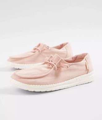 Hey Dude Wendy 121415006 Womens Pink Moc Toe Slip On Casual Shoes ZAP2400