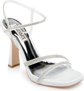 Badgley Mischka Urbana Strappy Sandal in Soft White at Nordstrom Rack, Size 5.5