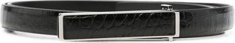 Tom Ford Crocodile-effect Plaque-buckle Belt