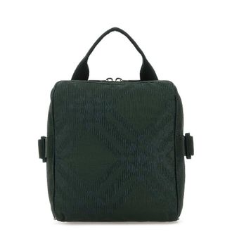 Burberry Bottle Green Fabric Crossbody Bag