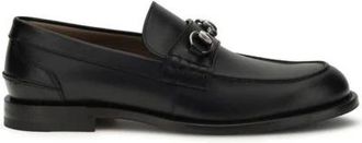 Gucci Loafers, male, Black, Size: 7 US Horsebit Slip-On Loafers