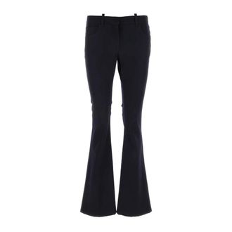 Off-white Wide Trousers, female, Blue, XS, Midnight Blue Wool Pant