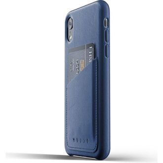 Mujjo Full Leather Wallet Case for iPhone XR in Monaco Blue at Nordstrom