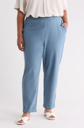 Eileen Fisher Cuffed Tapered Ankle Pants in Cold Spring at Nordstrom, Size 2X