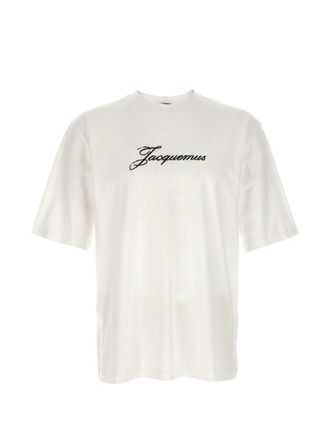 Jacquemus Silk and Nylon Blend Crew Neck T-Shirt