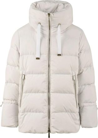 Moorer Witte Gadia-Stp Jas voor Dames - Dames - Gewatteerde jassen - Wit - S - Jassen