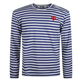 Comme Des Gar&ccedil;ons Heren, Tops, Blauw, Maat: XL Katoen