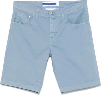 Jacob Cohen Shorts con applicazione logo - Blu
