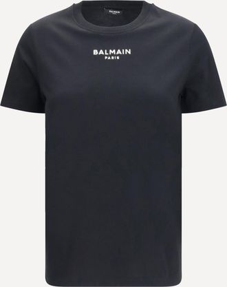 Balmain T-shirt in cotone con logo Woman XS