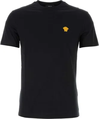 Versace Black Cotton T Shirt