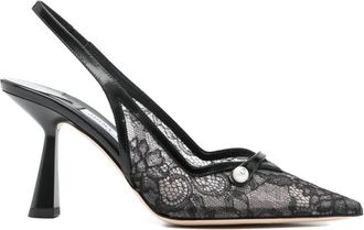 Jimmy Choo London Amita Pumps van lakleer - Dames - Pumps - Zwart - 41 EU - Leer - Schoenen