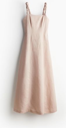 H&M Maxikleid aus Leinenmix - Orange