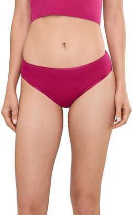 Hanro Cotton Seamless Hi-Cut Full Brief 1626 Womens Underwear Light Sangria : MD, Cotton/Satin