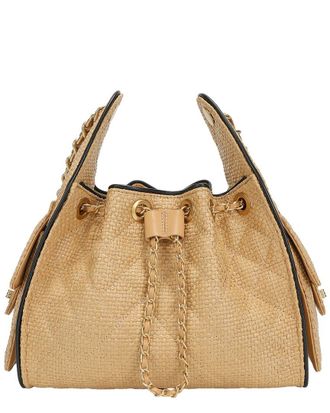 Tiffany & Fred Woven Canvas Shoulder Bag