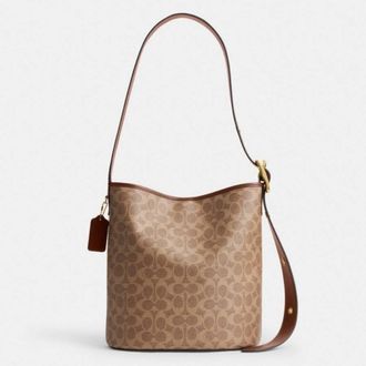 Coach Signature Canvas Bleecker Bucket Bag