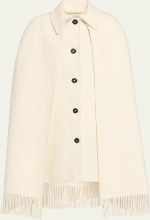 Toteme Fringe Cape Coat