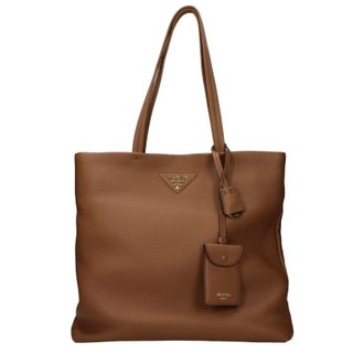 Prada Damess Bruin/karamel leren schoudertassen