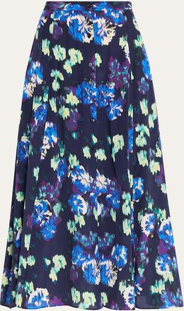 Ulla Johnson Rowan Silk Midi Skirt
