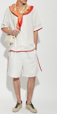 Jacquemus Patterned Short-sleeve Shirt, Mens, White