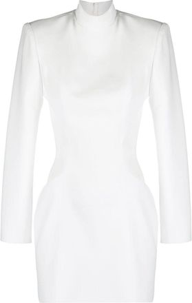 Mônot roll neck cut-out minidress - women - Polyester - 40 - White