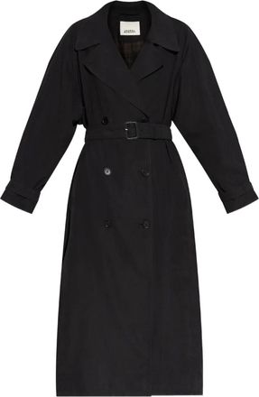 Isabel Marant Trench doppiopetto - Nero