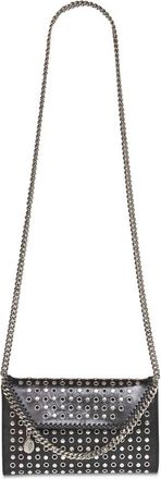 Stella McCartney Tassen, Dames, Zwart, ONE Size, Katoen, Falabella Wallet on Chain