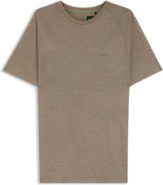 BOSS Wool-blend T-shirt with quick-dry performance