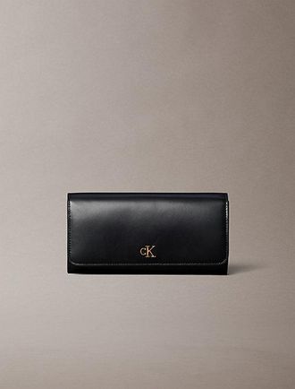 Calvin Klein Leather RFID Monogram Longfold Wallet